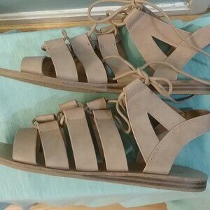 New Women's  Tan Qupid Gladiator Sandals, Size 7.5